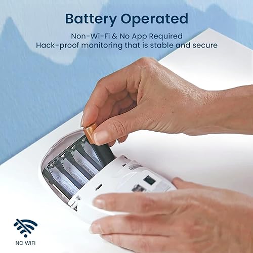 Miniatura 8 de Babysense Monitor de movimiento de respiración para bebés y recién nacidos, sin WiFi, no portátil, monitor sin contacto con 2 sensores debajo del