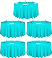 Vista 180 de Manteles de poliéster redondos de 120 pulgadas