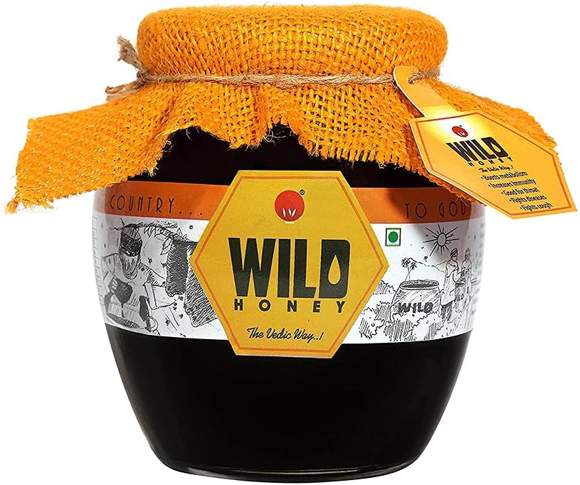 Isha Vasyam Kerala Wild Forest Honey |Raw, Unheated, Unprocessed, Unpasteurized|from God's Own Country to God's Own People | 450 GMS (Glass Jar)