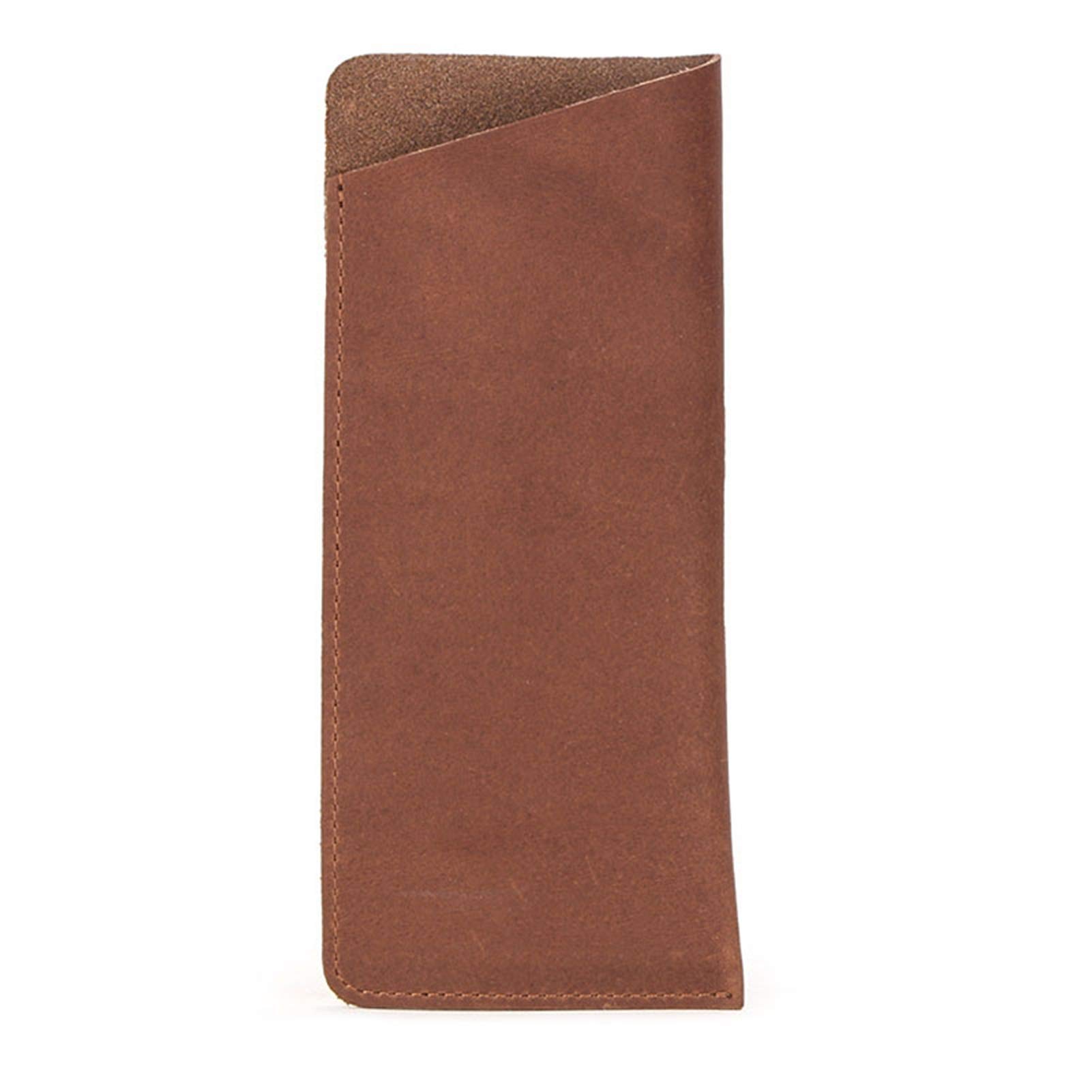 ACiyD Federmäppchen aus echtem Leder Federmäppchen Halter Multi Stifte Beutel Stift Schutzhülle für Junge Studenten (Color : Brown, Size : 17.3x7.6cm) (Color : Sapphire, Size : 17.3x7.6cm)