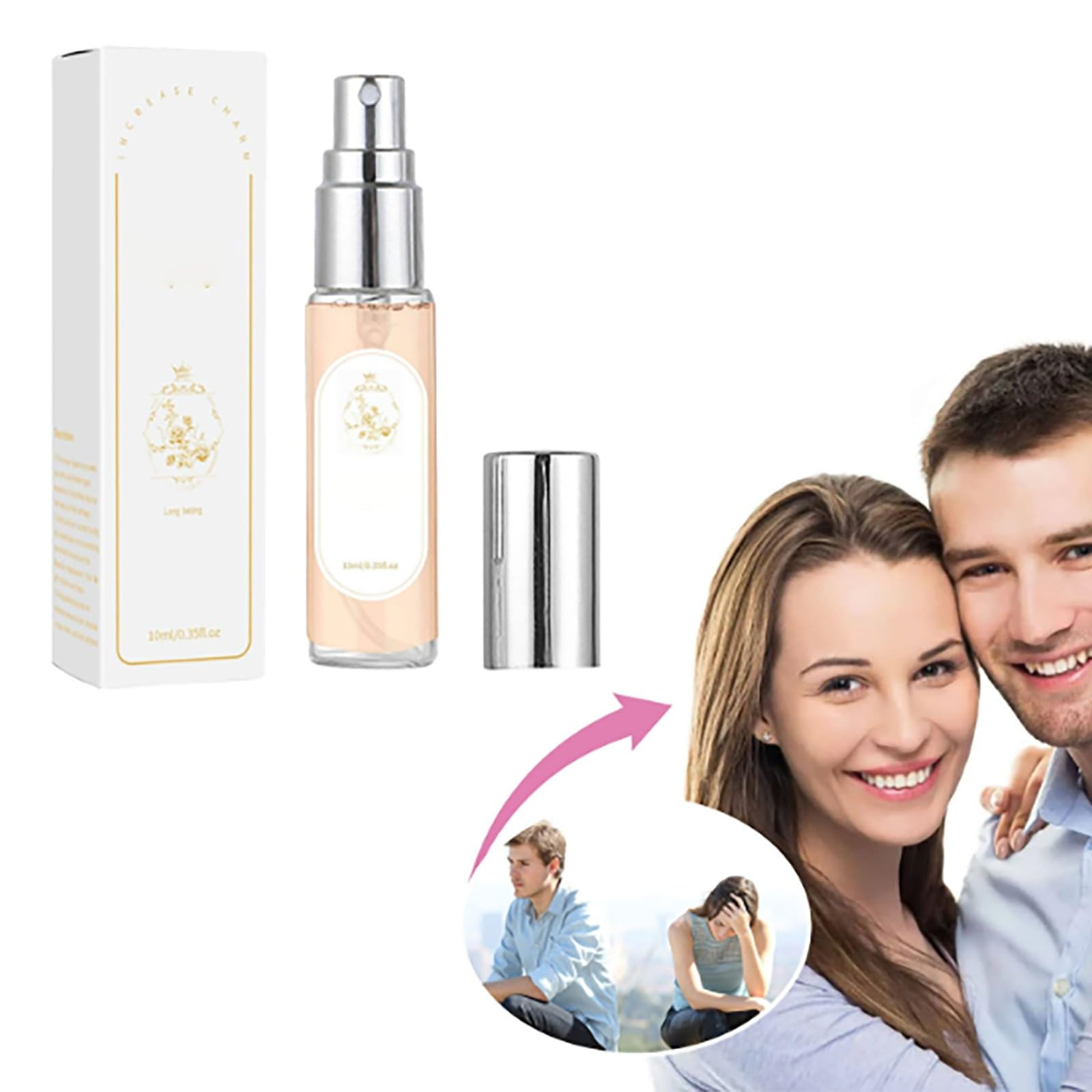 Pheromone Perfume for Women,Women's Perfume Spray,Long Lasting Floral Fragrance Fresh and Elegant Enhance Charm Attract Men Perfume for Women Gifts 10ml