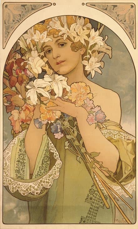 Affiche tulipes Mucha : sublimez votre chambre avec cet art mural vintage