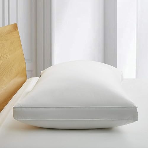 Miniatura 3 de Serta 500 Fill Power Hotel Collection - Almohada reforzada de 300 hilos para cama lateral de cama, hecha en Estados Unidos, 1 unidad (paquete de 1),