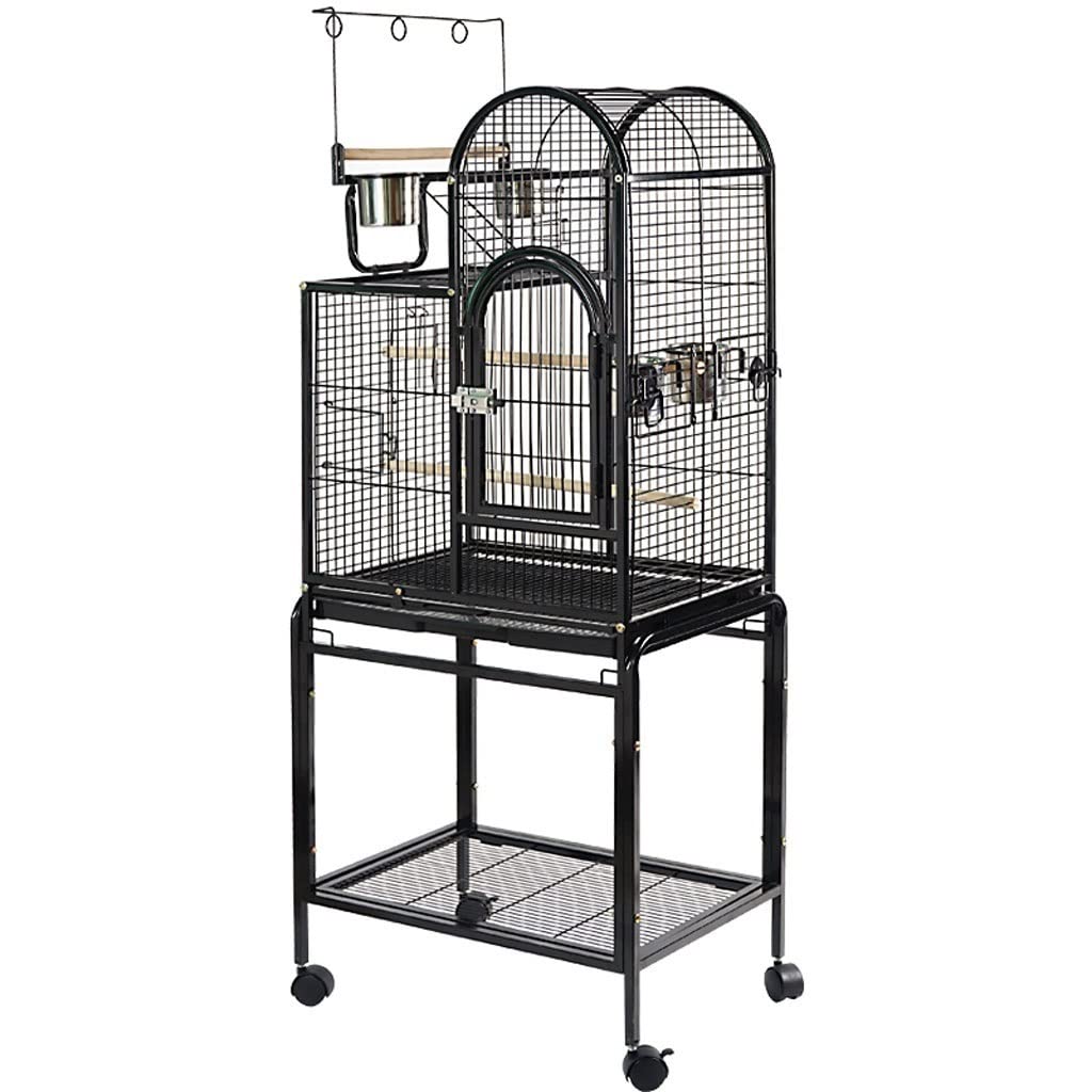 Jaula para Pájaros Jaula de pájaros y Loros a la Moda, Jaula de basalto de Piel de Tigre, Jaula de cría de Loros Grandes for cría de pájaros, Loro Canario Jaulas De Pájaros para Periquitos(B)