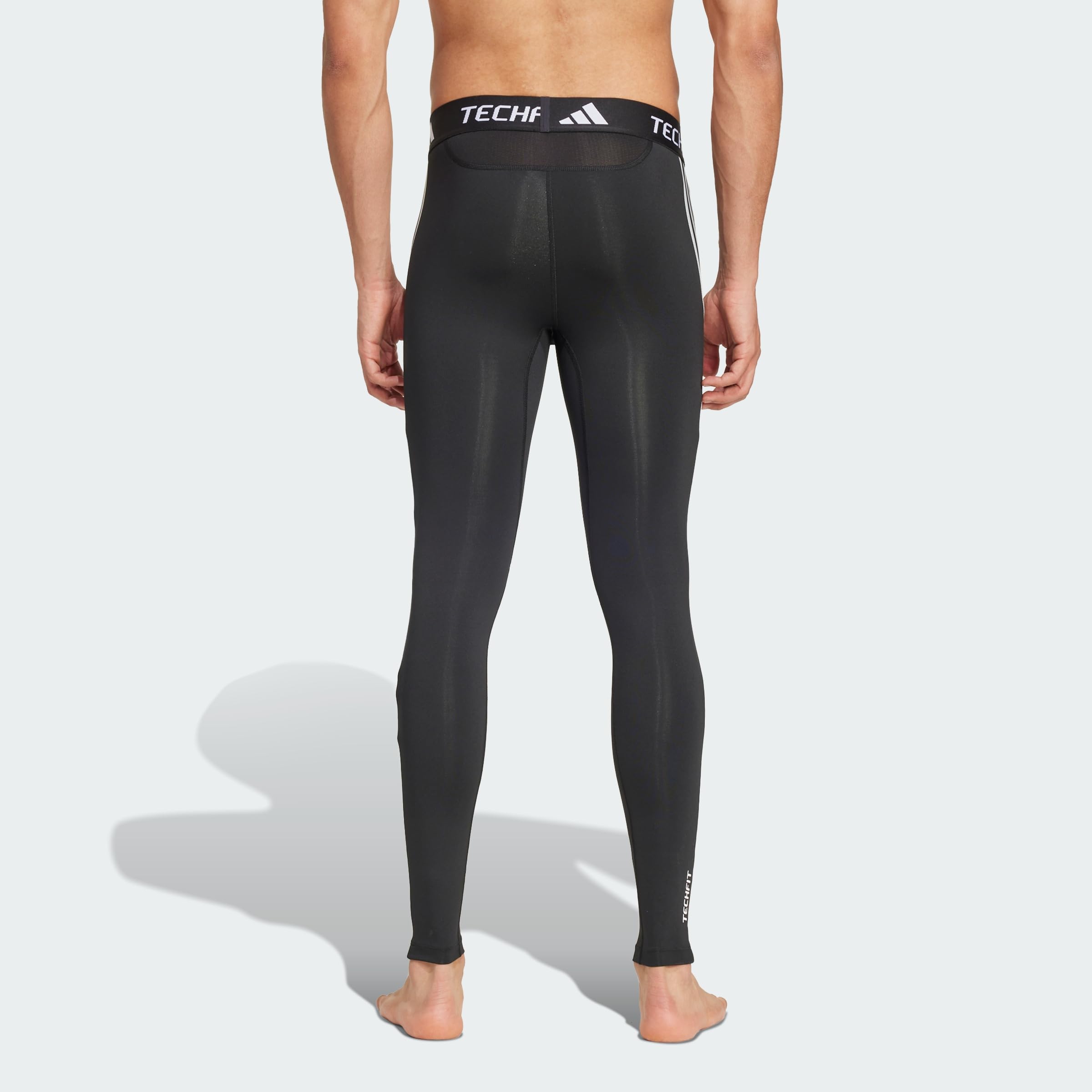 adidas Men Leggings Lunghi da Allenamento Techfit Compression 3-Stripes