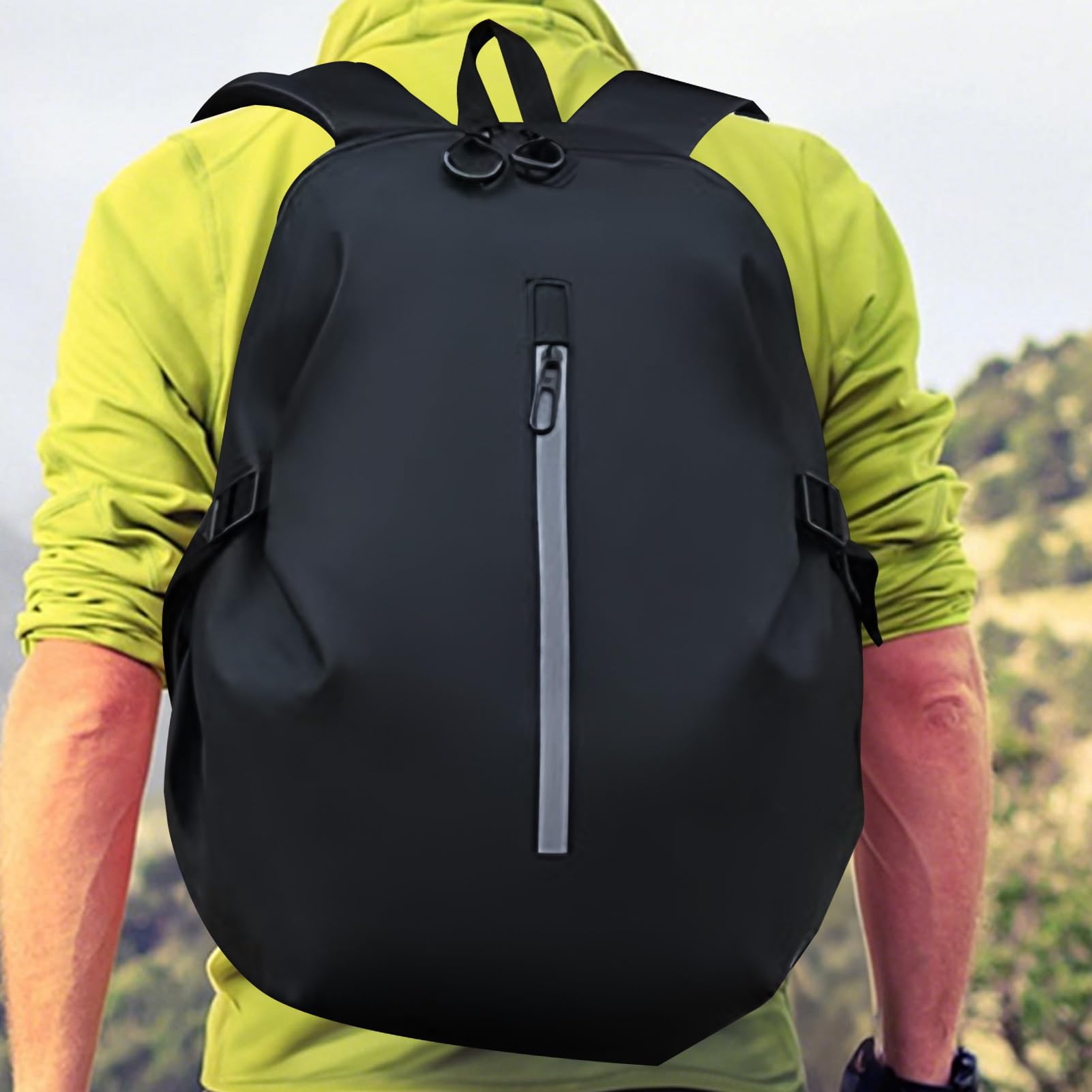 Generico Zaino per la guida in moto, zaino per il casco per moto - Zaino impermeabile a grande capacità - Viaggia Daypack, borsa da basket multifunzionale per uomini e donne