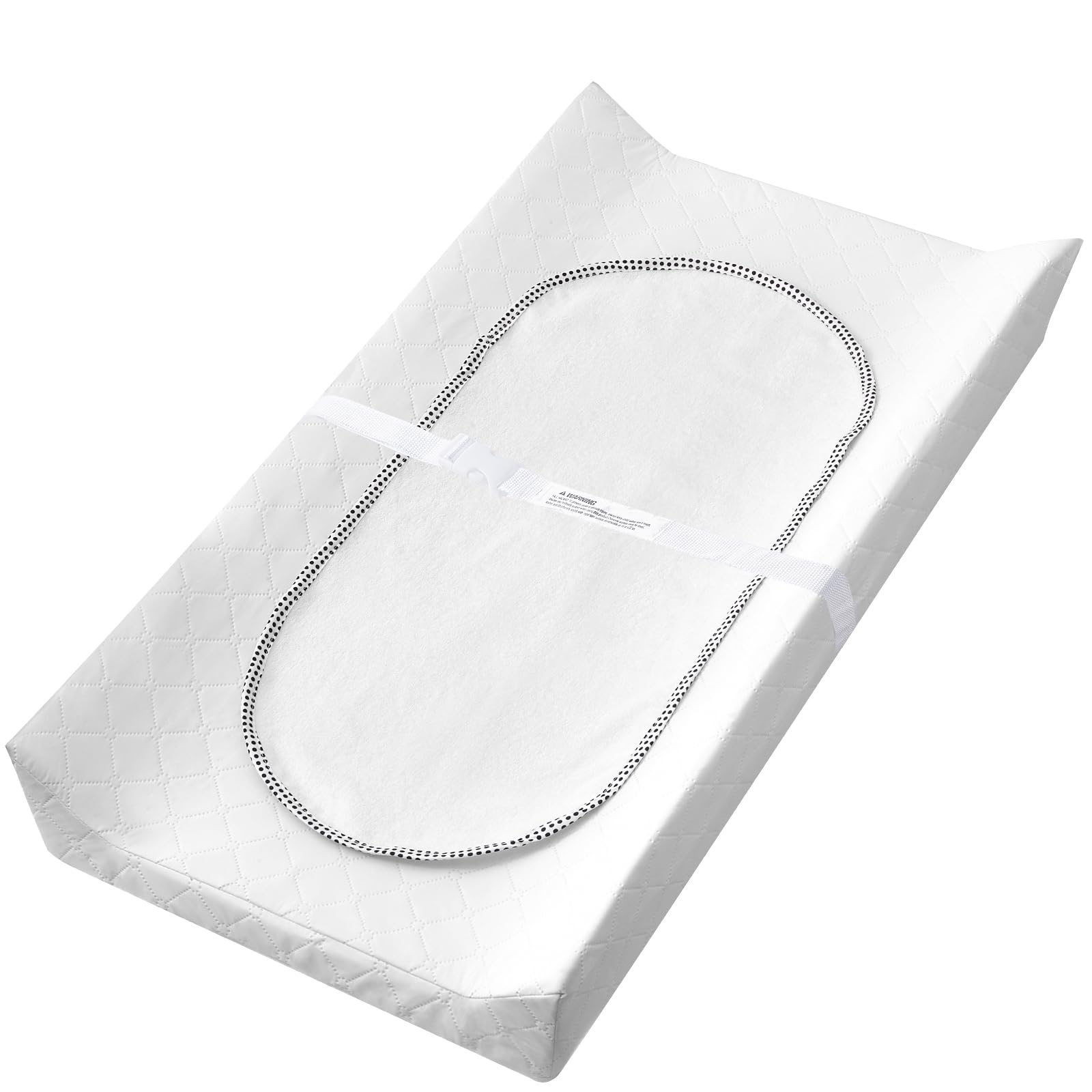 Mecc ecohDiaper Changing Pad with Liner - Comfortable & Protective Changing Table Pad with Waterproof Surface & Non-Skid Bottom, 32x16