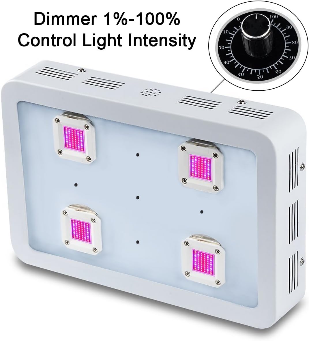 LED grow Light,BESTVA Dimmable 1200W COB Grow Lamp Full Spectrum Lamp Indoor Plant Growth Lighting for Hydroponics Greenhouse Plant Veg Flowering Growin