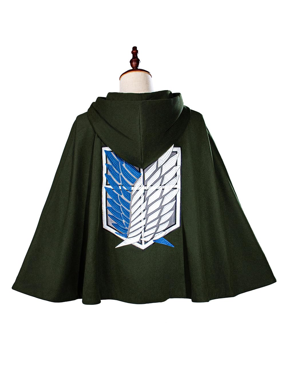 OSIAS Anime AoT Peleryna cosplay Survey Corps z haftowanym emblematem skrzydeł