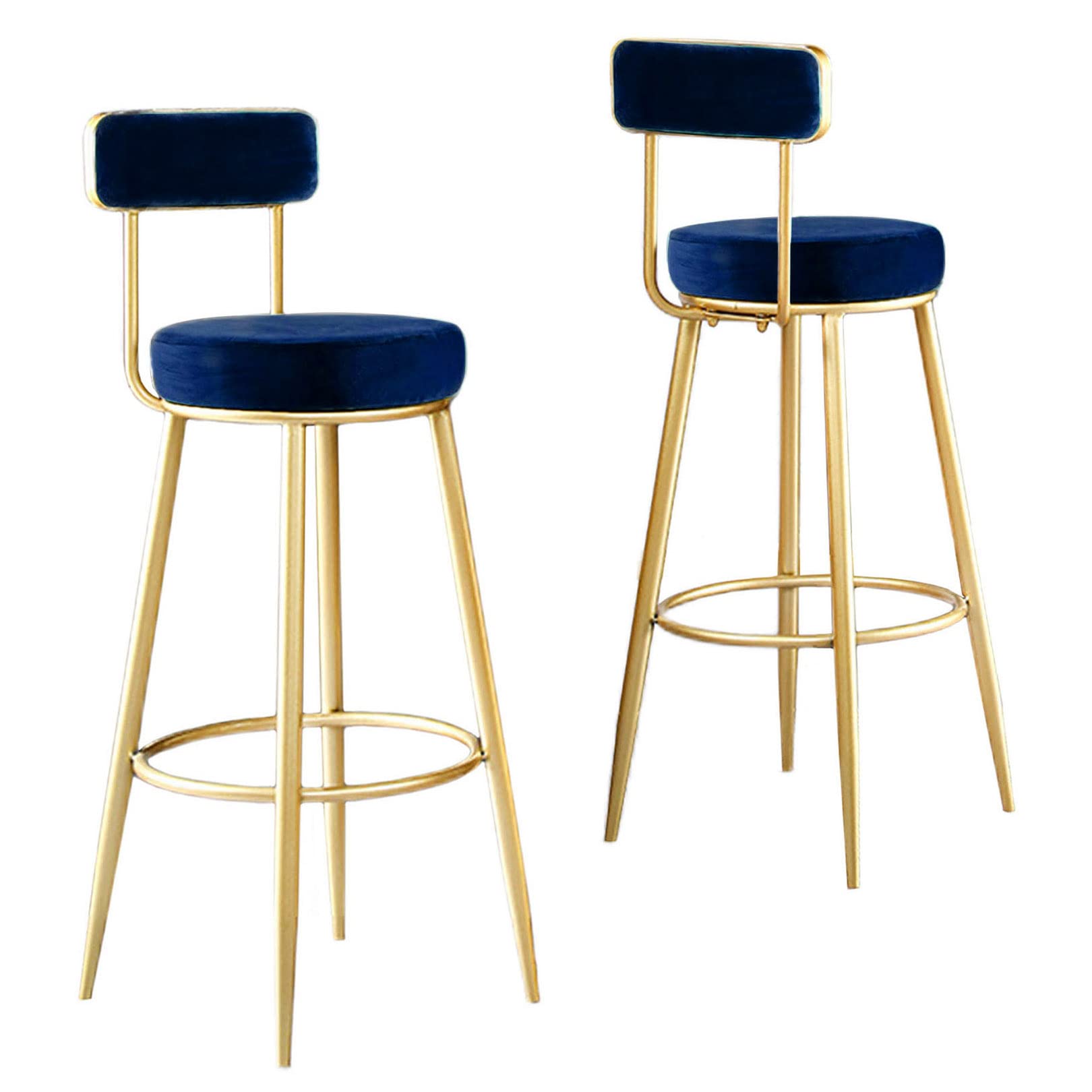 Chaises de bar lot de 2 tabourets de comptoir en métal pour îlot de cuisine de maison
