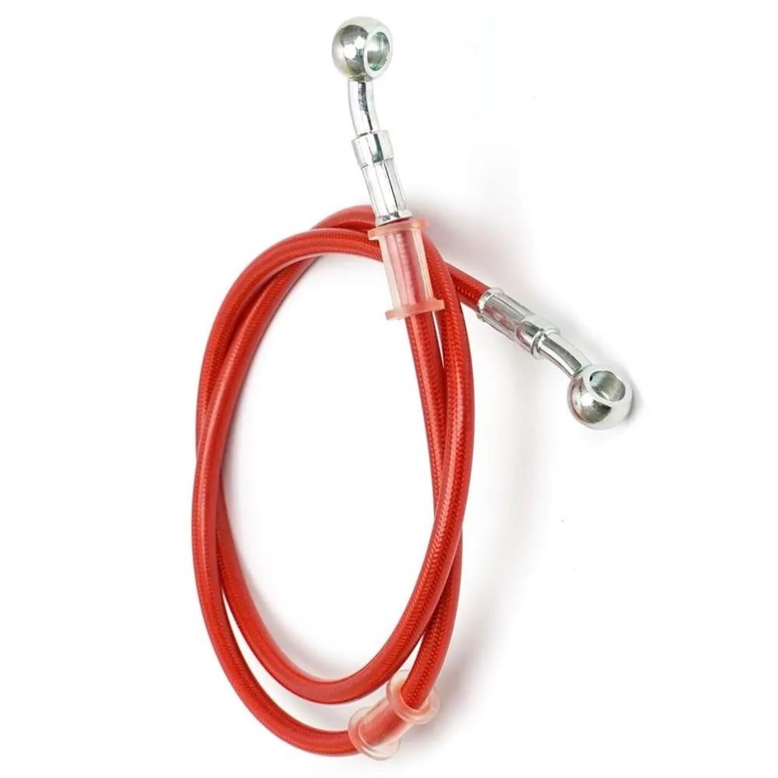 Ksxzw One Color Motorbike Part 400Mm-2400Mm Motorcycle Brake Hose Hydraulic Line Cable 10Mm 28° Pipe Braided Oil(60Cm)