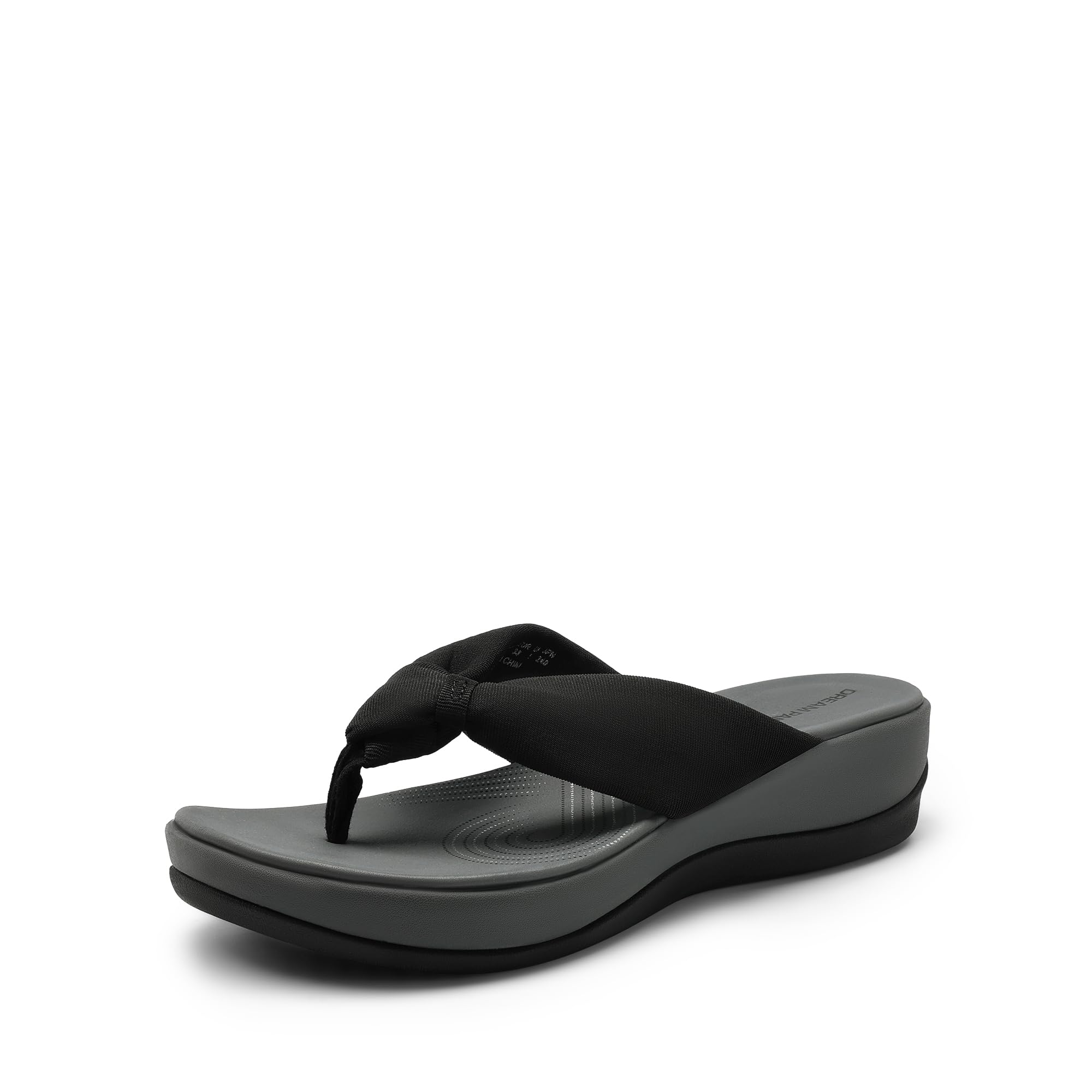 DREAM PAIRS Platform Flip Flops for Women Cushioned Thong Sandals with Soft Eva Foam Insole Lightweight Lycra fabric Comfort Dressy Slides Slippers for Summer Beach