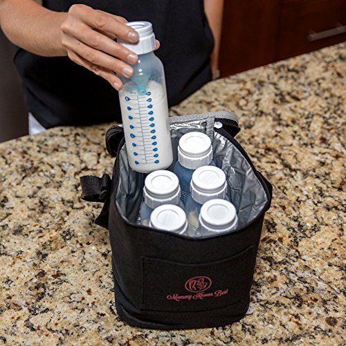 image for Mommy Knows Best Breastmilk Cooler Bag - Extra Tall Breast Milk Baby B