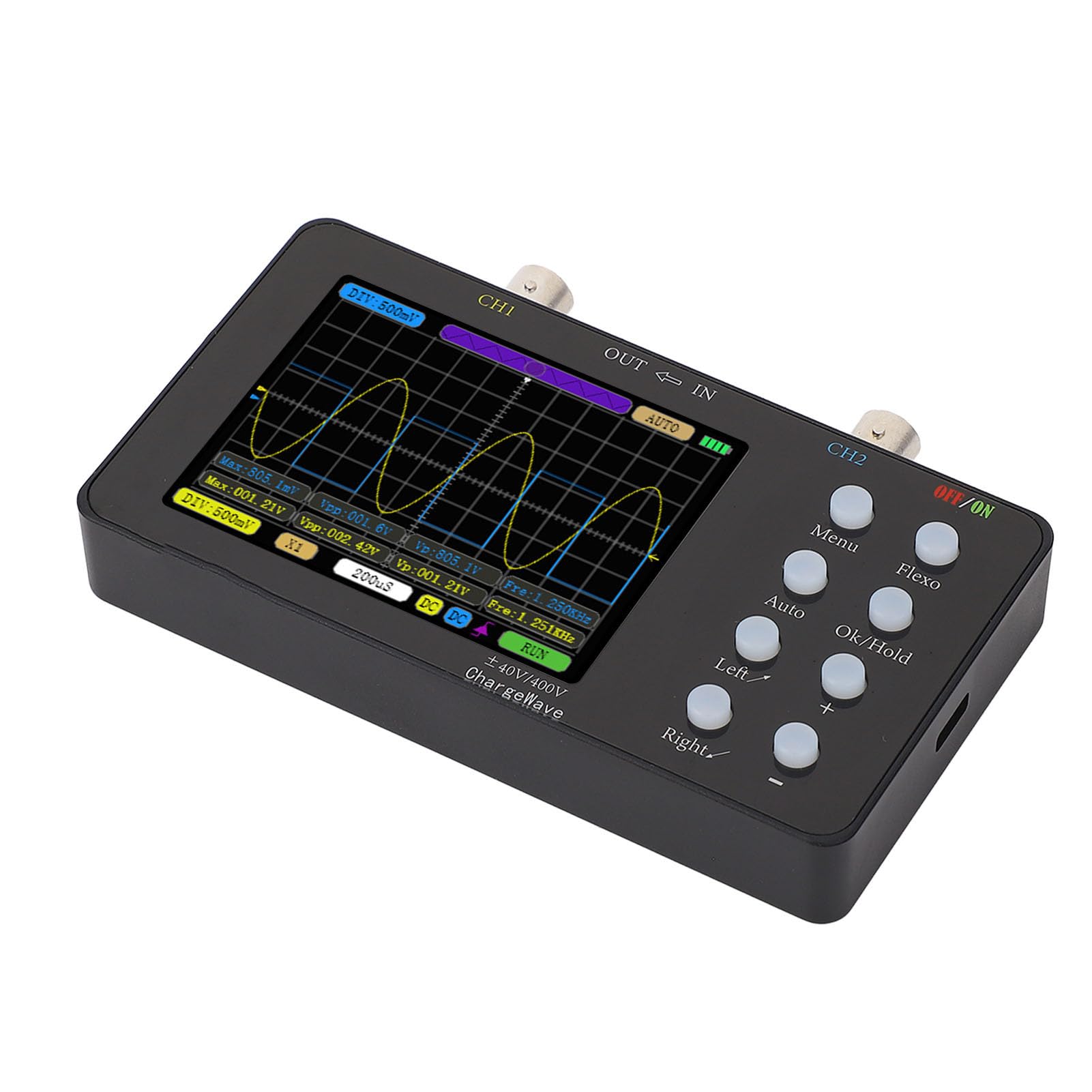 Oscilloscopio Digitale Portatile per Tablet Cattura in Modo Efficiente Forme D'onda Complesse per Riparazione di Apparecchi, Hobby Elettronici e Diagnostica Automobilistica Frequenza di