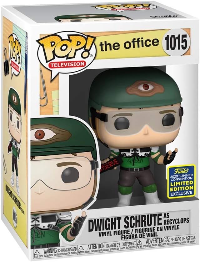 Funko Pop! TV: The Office - Dwight Schrute as Recyclops with Helmet, Multicolor