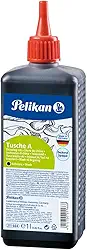 Pelikan Tinta Nanquim Drawing Ink Tusche Black 1000Ml, Preto