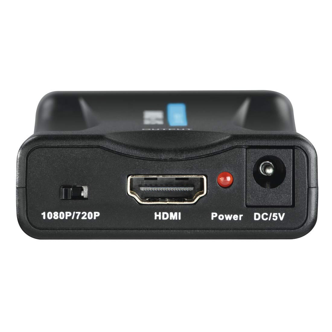 Hama Scart do HDMI Converter, Adapter Konwerter Przejściówka Full HD, Kompatybilny z Magnetowidami, Dekoderami i Odtwarzaczami DVD