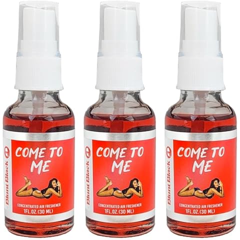 Blunt Black Concentrated Air Freshener Spray 1 oz. Glass Bottle - Come To Me Scent 3-Pack Cover