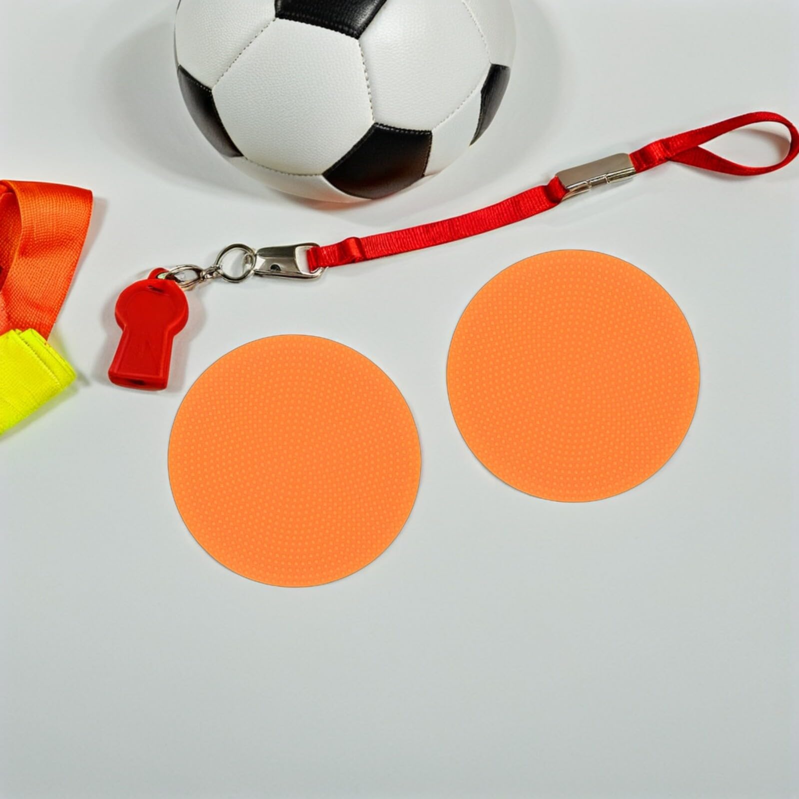 12 Stück Fußball Trainingsmarkierungs Flache Runde Scheiben aus Weichem Material 12cm Durchmesser Farbige Bodenmarkierungen für Sport Schule und Sportunterricht