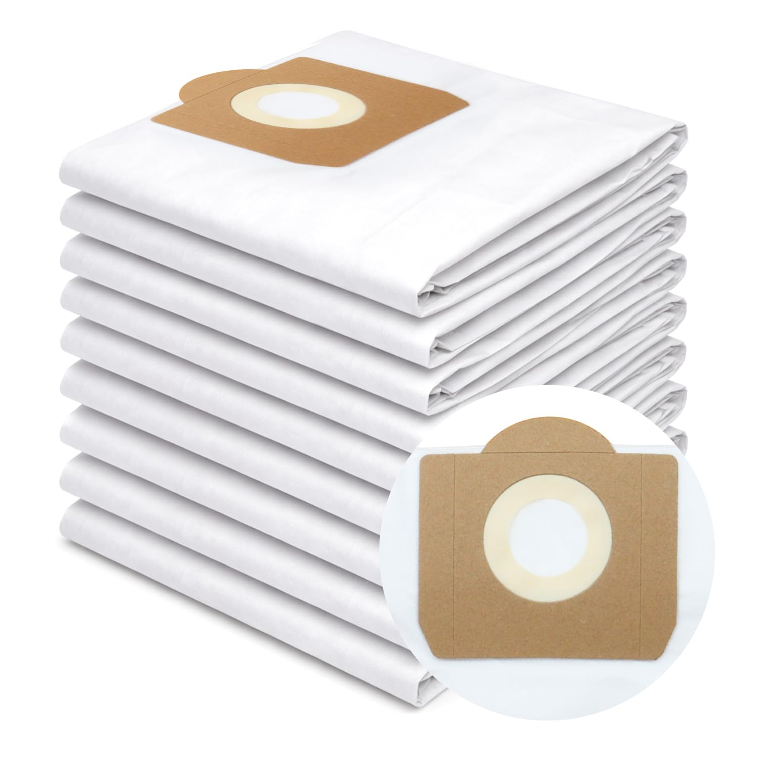 Titan Compatible Microfibre Dust Bags (10 Pack) Compatible for TTB350, TTB351VAC, TTB430VAC, TTB774VAC, TTB775VAC, TTB776VAC, TTB777VAC 16L 20L 30L 40L Filtration Vacuum Bag