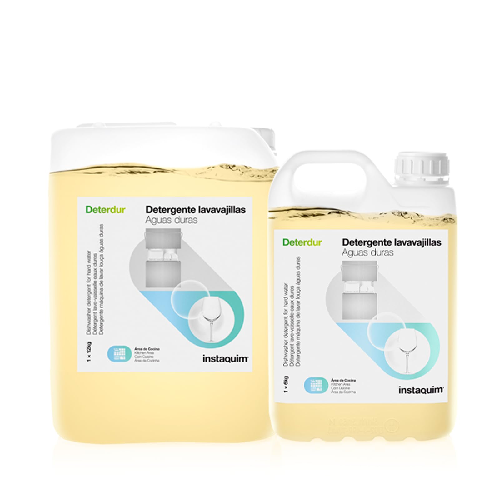 Detergente Lavavajillas Profesional Sin Espuma 6L – INSTAQUIM Deterdur | Para Aguas Duras hasta 40 ºHF | Alto Poder Antical