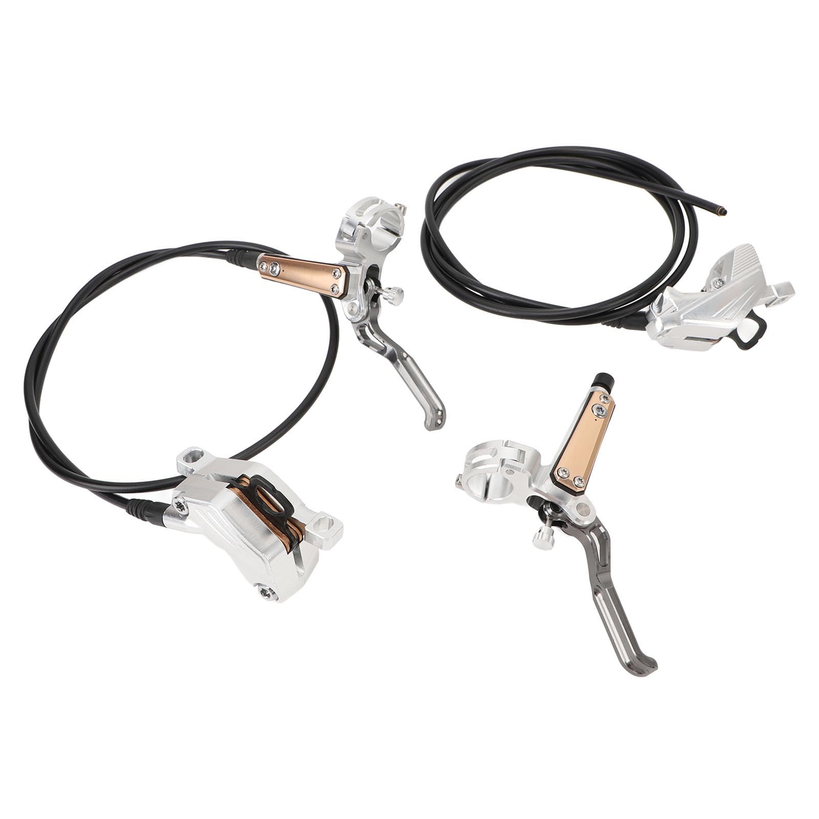 Generic Zestaw Hydraulicznych Hamulców Tarczowych, Hydrauliczny Hamulec Tarczowy o Wysokiej Stabilności do Rowerów Górskich (SILVER)