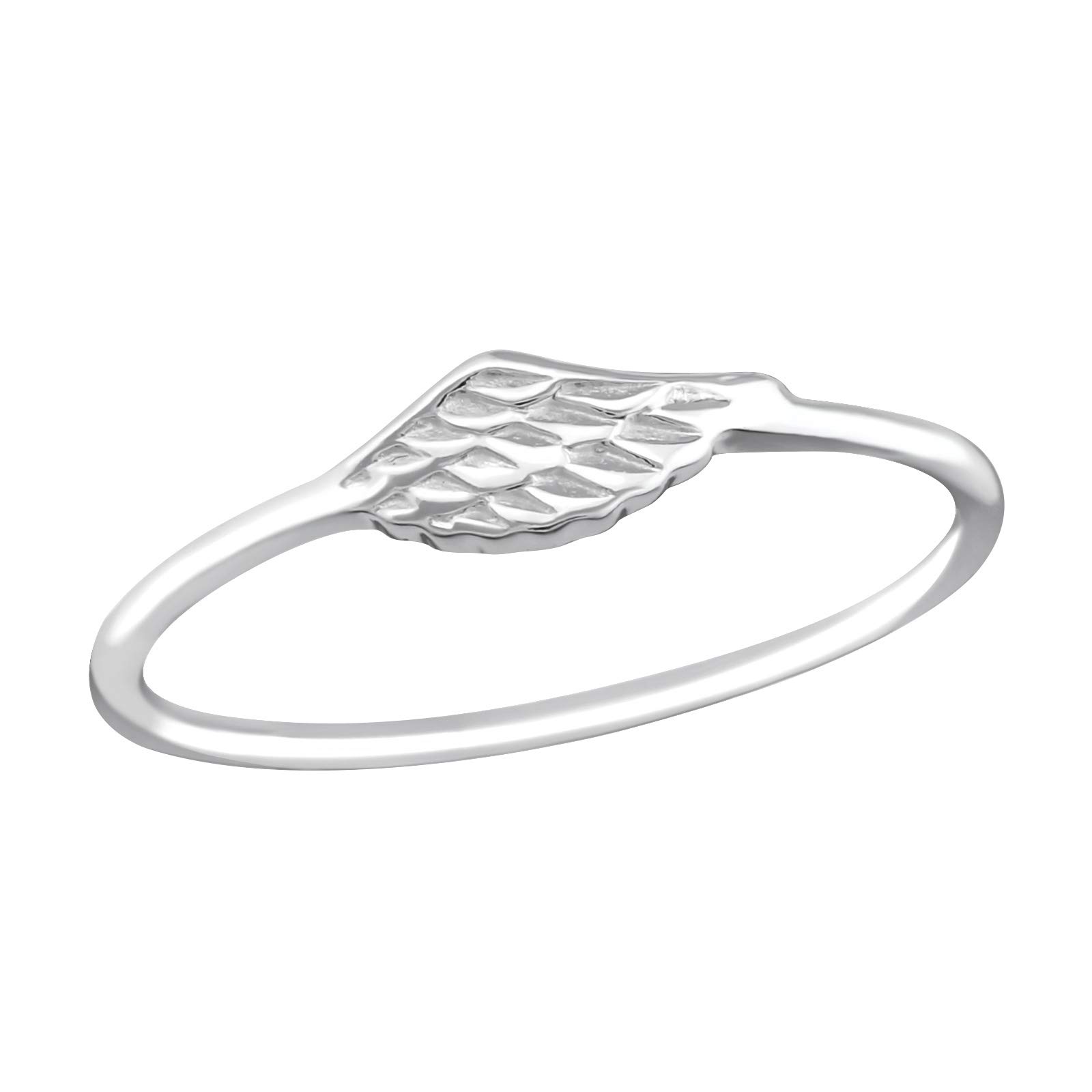 Pierced Owl925 Sterling Silver Angel Wing Ring