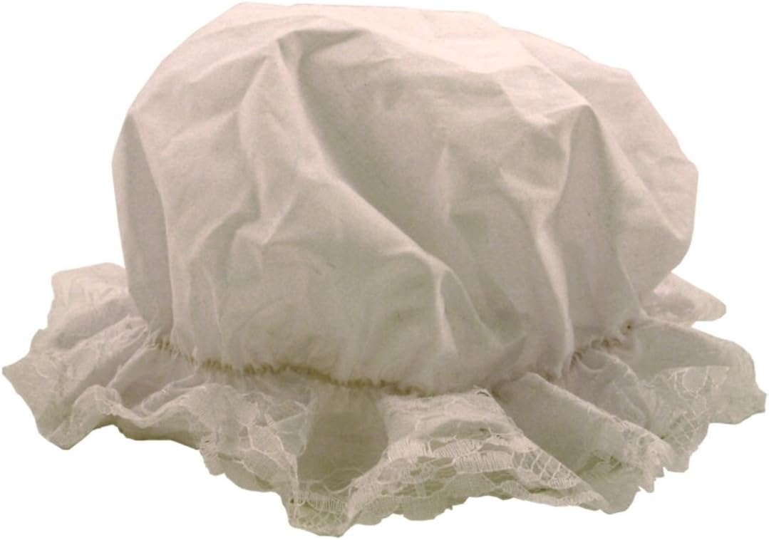 HENBRANDT New Girls Kids Children Tudor Victorian White Mop Hat Fancy Dress Costume World Book Day/Week