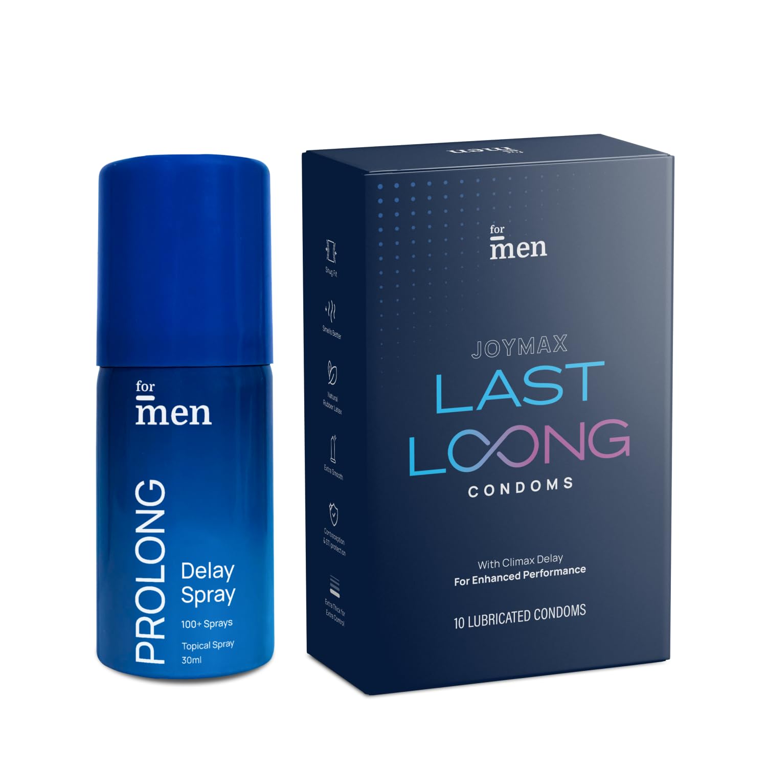 ForMen Prolong Spray (30 ml) with ForMen JOYMAX Last Long Condoms for Men (10 Count)-image-42
