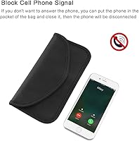Vista 7 de ONEVER - Bolsa de bloqueo de señal, bolsa de protección con GPS RFID Faraday, funda de protección para teléfono celular y llavero de automóvil
