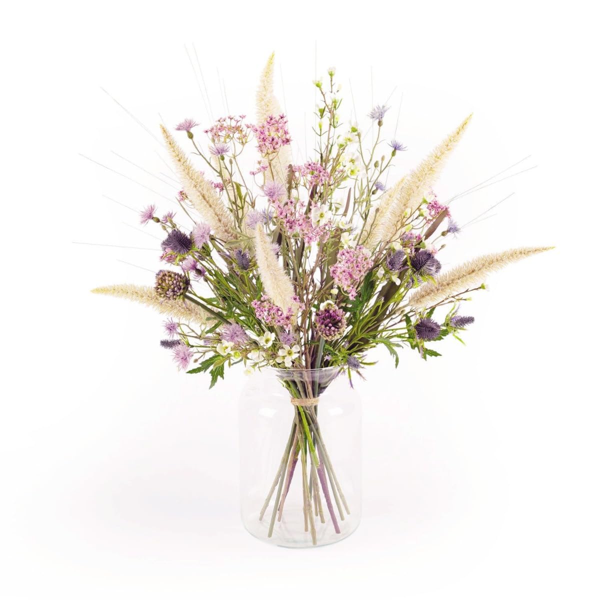 artplants.de Deko Wiesenstrauß LAVEA, blau-lila-rosa, 65cm, Ø40cm