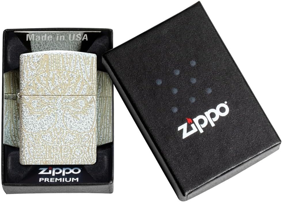 Encendedor Zippo con grabado personalizado en diseño madera miniatura 4