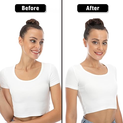 Miniatura 4 de Bella Hair - Rodete de extensión de cabello 100 % humano para banda elástica, extensión de cola de caballo ondeada, rizada o desordenada