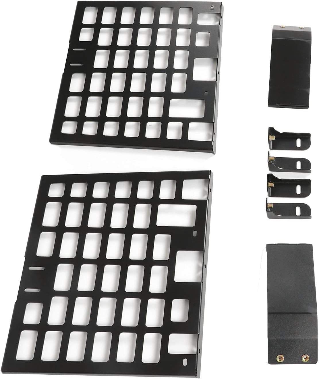 Aramox Rear Window Side Storage Rack, Aluminium Alloy Modular Storage Panel for L663, Maximize Space, Easy Installation, Organize Your