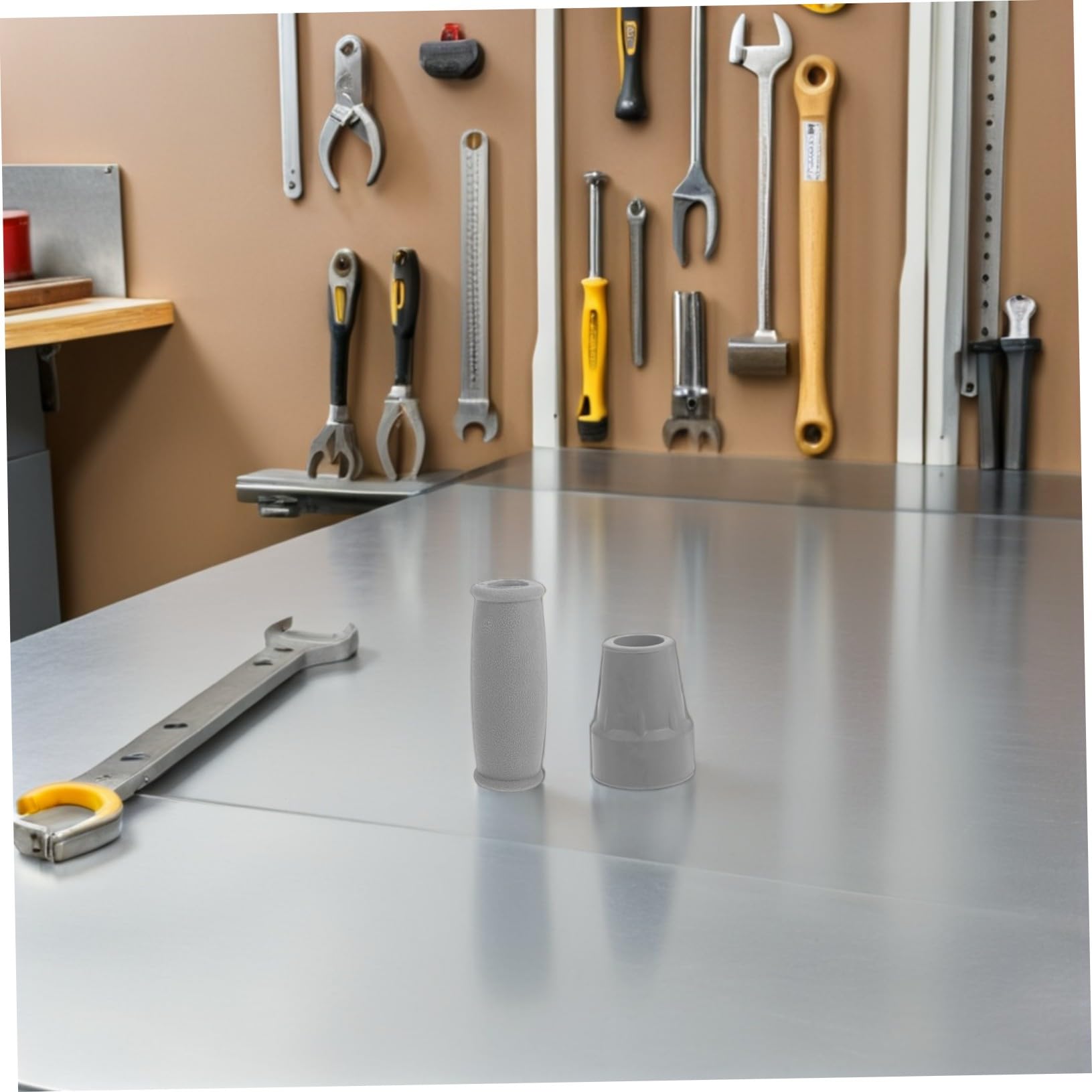 BESTYASH 4 Set Accessori per Stampelle con Cuscinetti Maniglia Ergonomici Punte in Gomma Antiscivolo per Bastoni da Passeggio e Coperture Sostitutive per Piedi Deambulatore Supporto Stabile