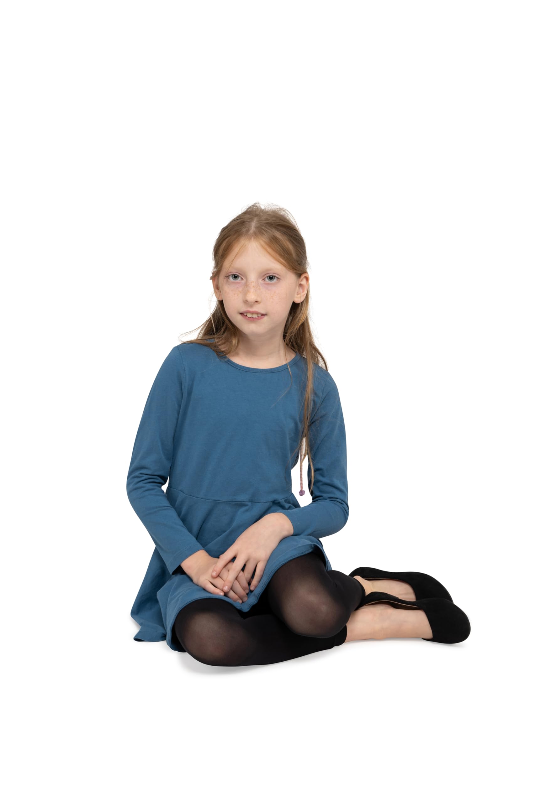 LORES Dziecięce legginsy o długości 7/8 dla dziewczynek, modne, bez stóp, stylowe spodnie dla dzieci, do uprawiania sportu, baletu, jogi, gimnastyki, spodni, spódnica, sukienka Alice