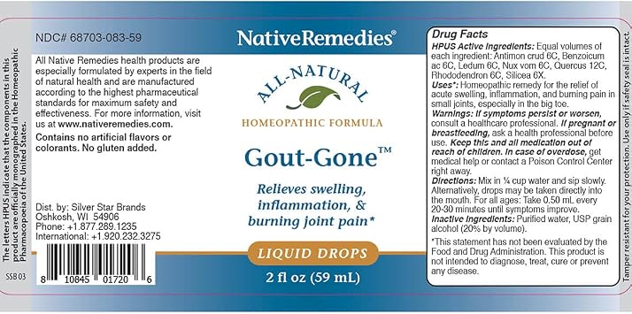 Native Remedies Gout-Gone 2 Pack
