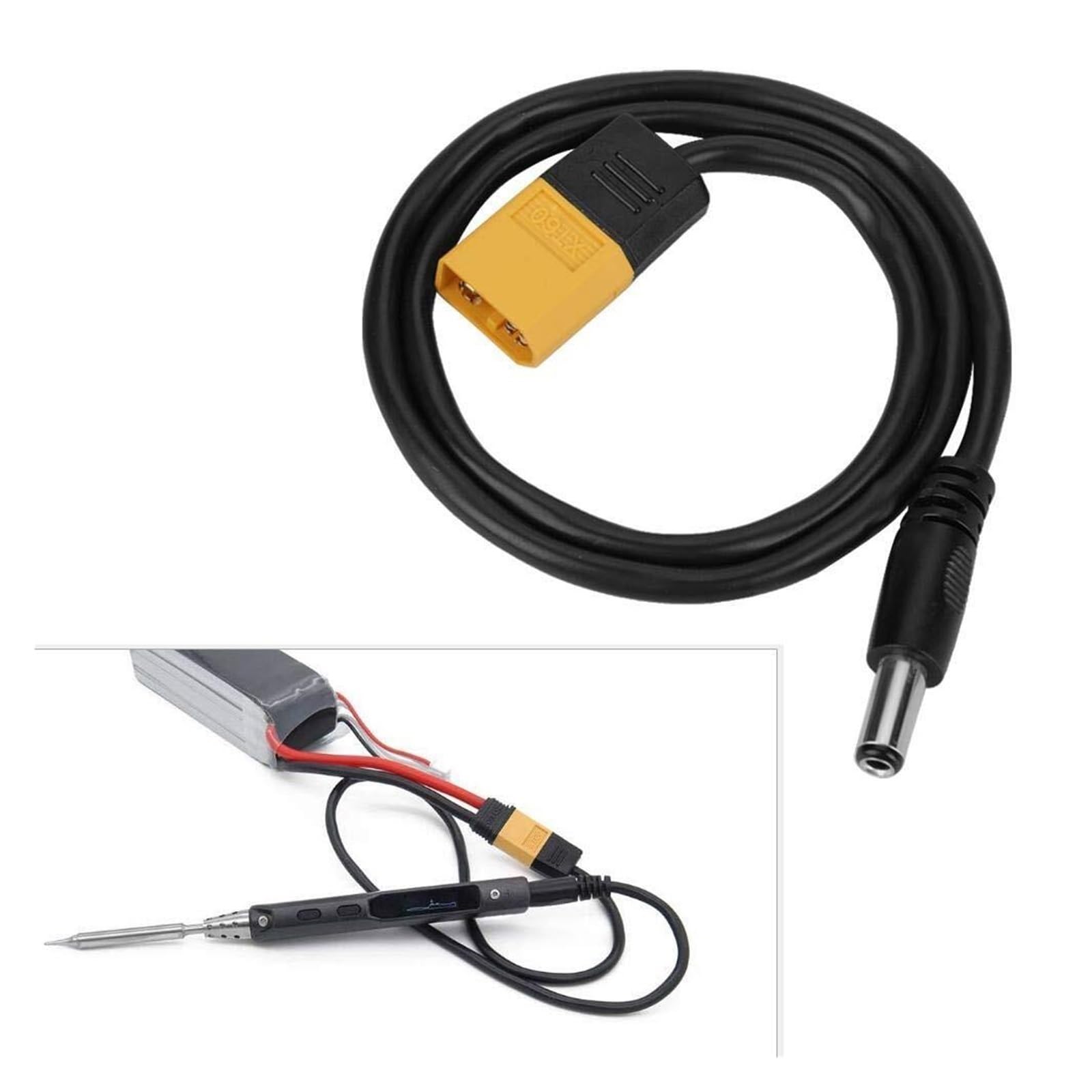 65 W Mini cyfrowa lutownica elektryczna, programowalny wyświetlacz LCD, cyfrowa stacja lutownicza z regulacją temperatury Spawalniczy(I Tips with Supply)