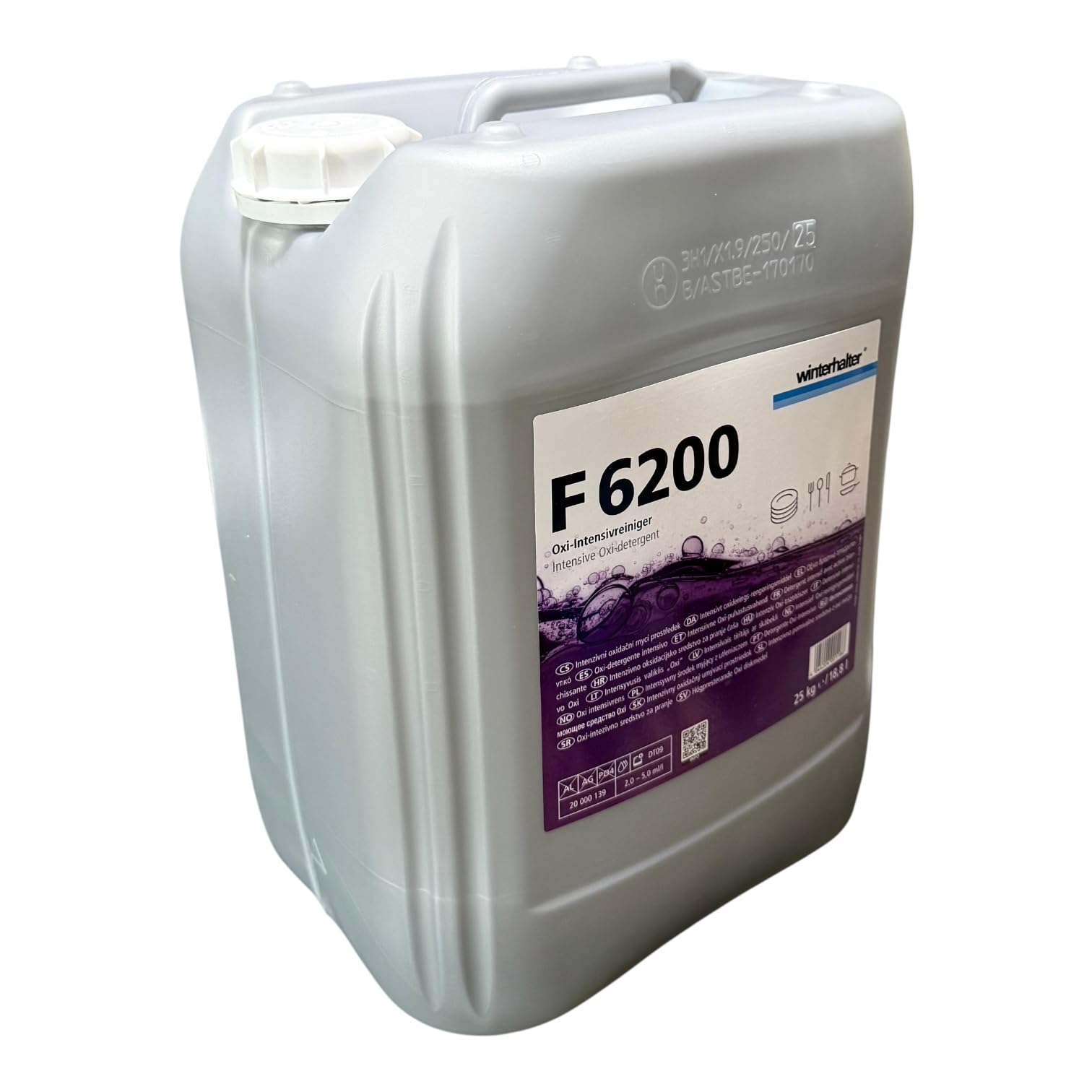 Winterhalter F6200 - Limpiador de alto rendimiento con oxikraft 25 kg