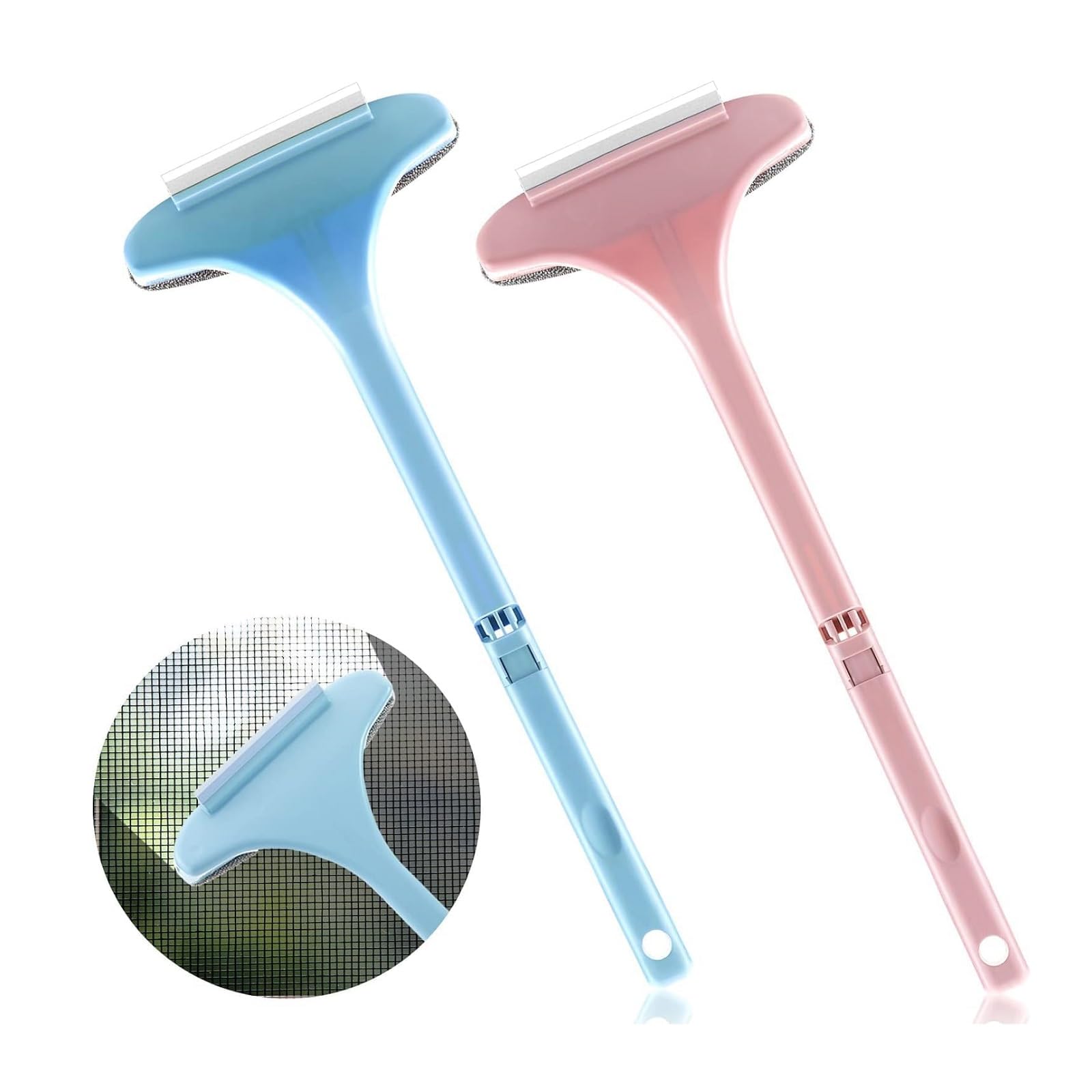 Epsilon Multifunctional Screen Brush 2 In 1 Window Mesh Cleaning Brush Wiper with Extended Handle Mosquito Net Cleaner Double Side Window Glass Cleaning Supplies Tool, Big Size - Multicolor (54x21 CM) (B0CYLSGSC7) Amazon Price History, Amazon Price Tracker