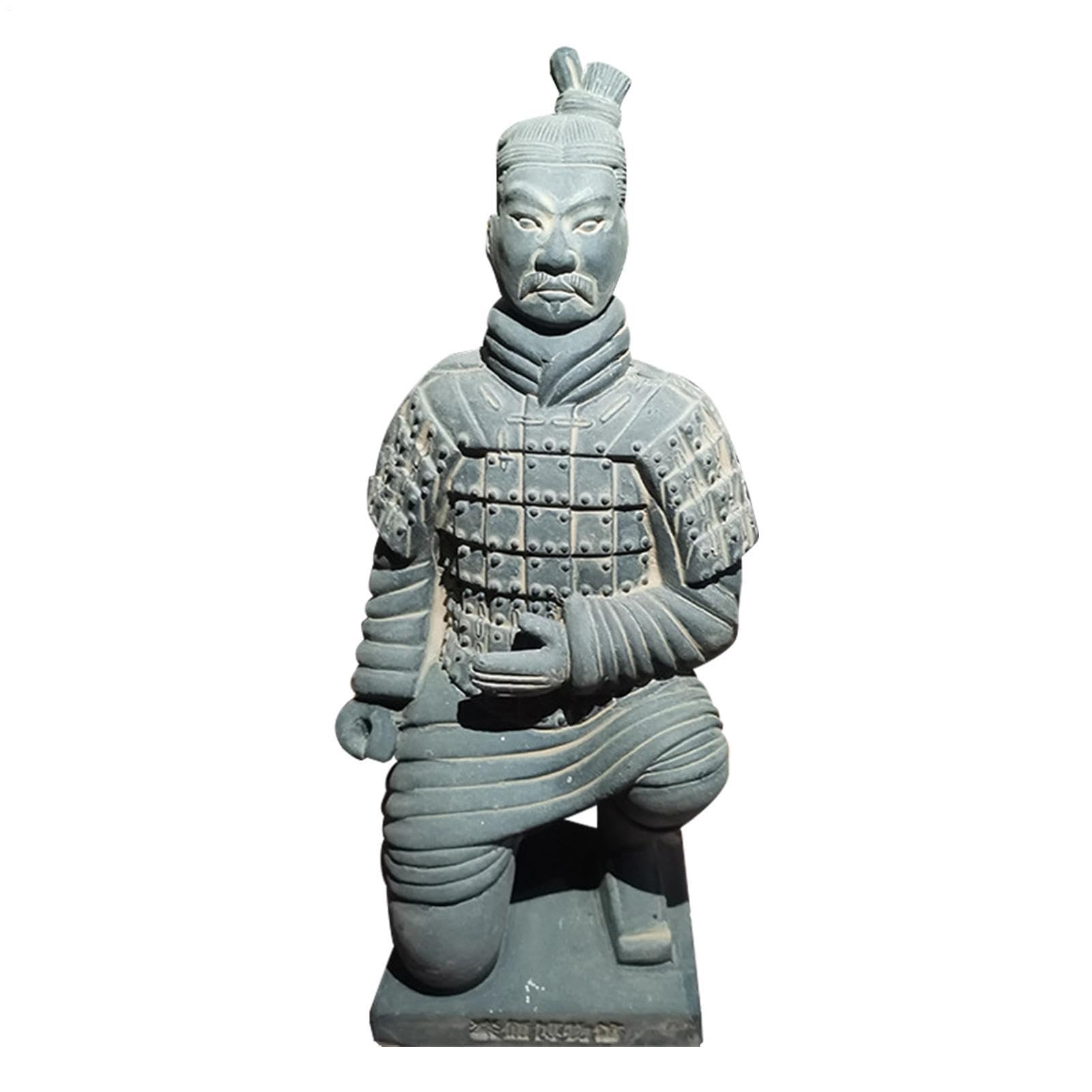 Sculpture de dynastie Qin en argile de Xian, finition artisanale premium