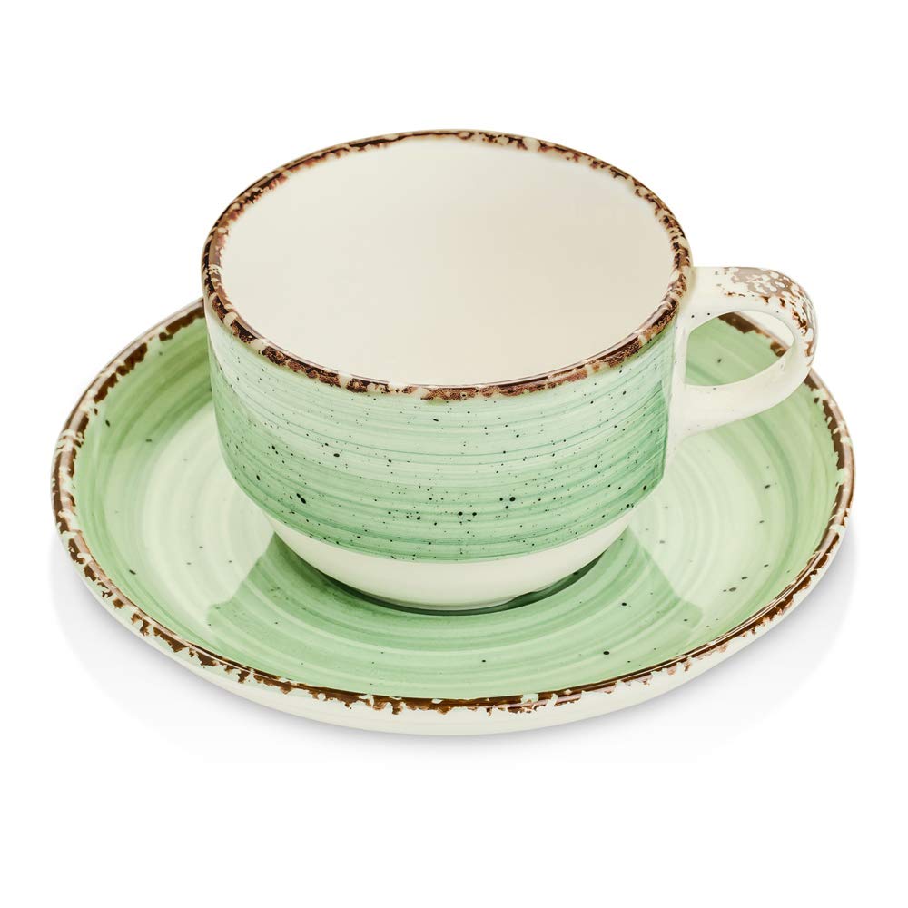 Fine Dine 775363 Nefryt Cup with Saucer, 90mL Capacity