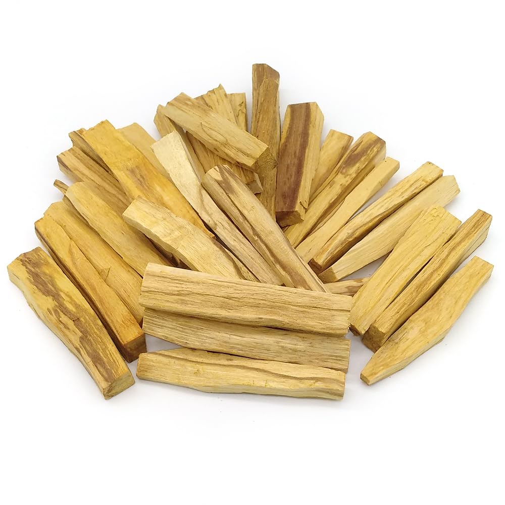 Pack Ahorro Palo Santo Natural para Limpieza energética - Incienso Natural para Quemar - Madera Sagrada de Perú 100% - 10 cm - Aleja energías negativas (Pack 100 Unidades)