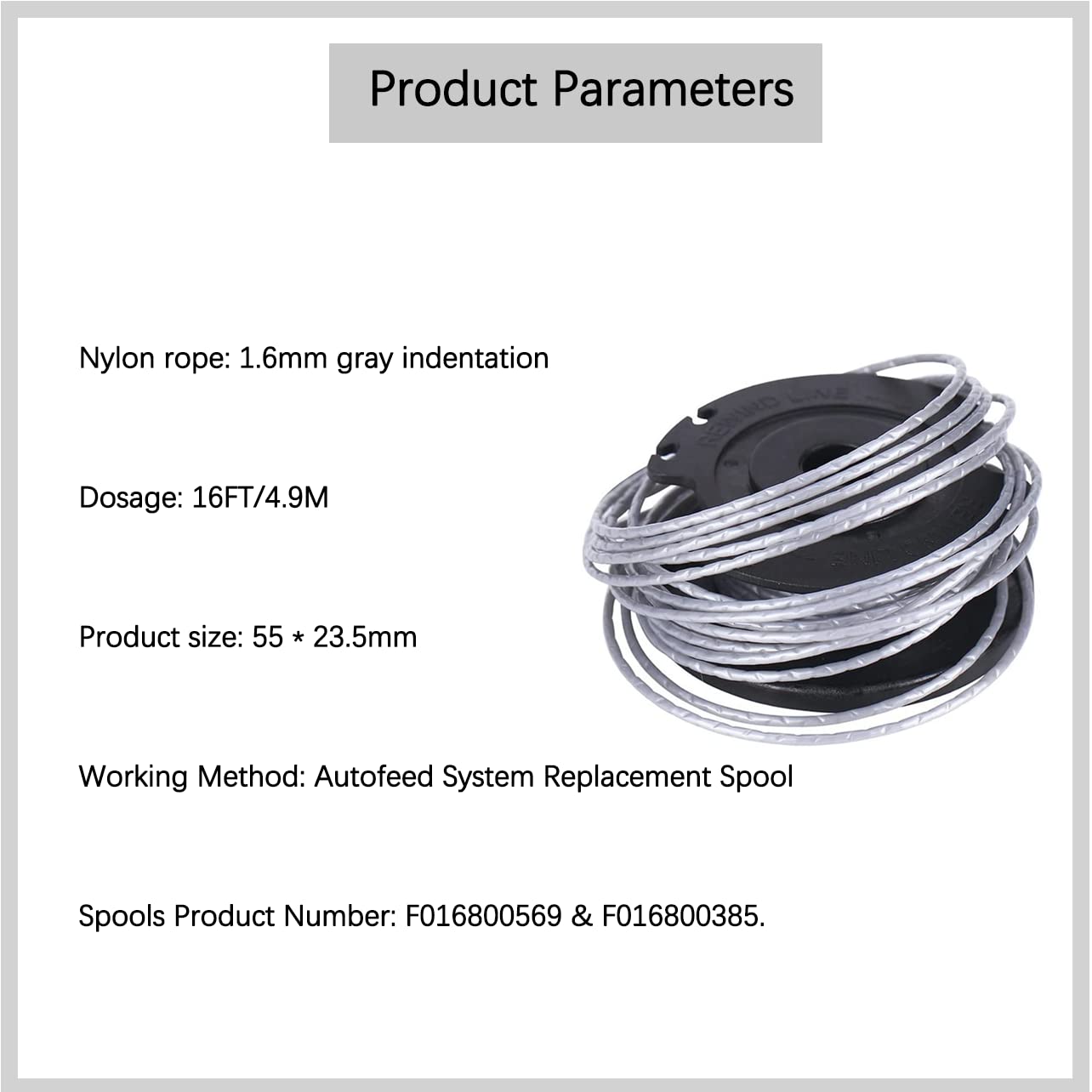 Bobina Per Tagliabordi Bosch - Doppia, Alimentazione Automatica, Compatibile Con Modelli ART 23/26 SL - Foto 7