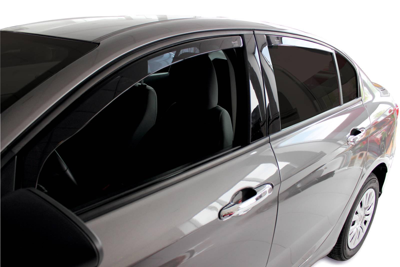 Deflettori D'aria Antiturbo Per BMW X1 F48 2015-2022 - Set 4 Pezzi Neri Fumé, Antivento E Antipioggia, Montaggio Ad Incastro - Foto 9