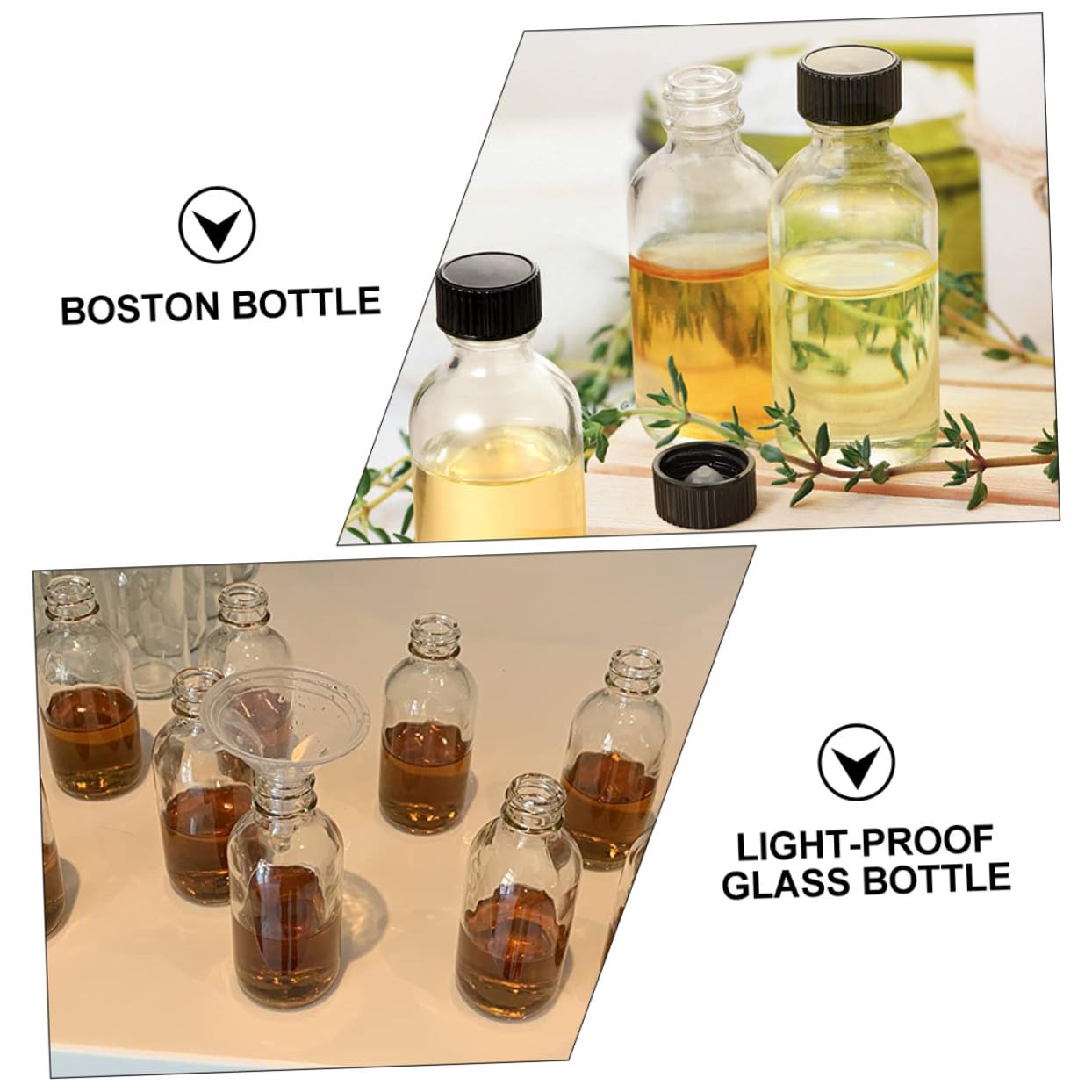 Alipis 12 Piezas Botellas de Vidrio para Reactivos Boca Pequeña Transparente para Laboratorio Muestreo y Sellado de Muestras