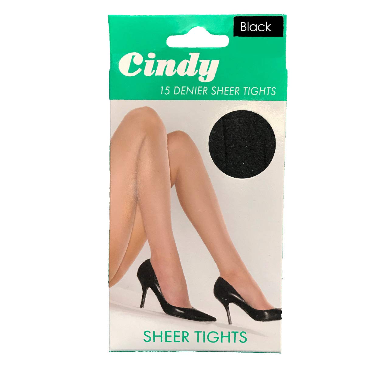InsightClothing Cindy 15 Denier Sheer Ladies Tights - Black - One Size