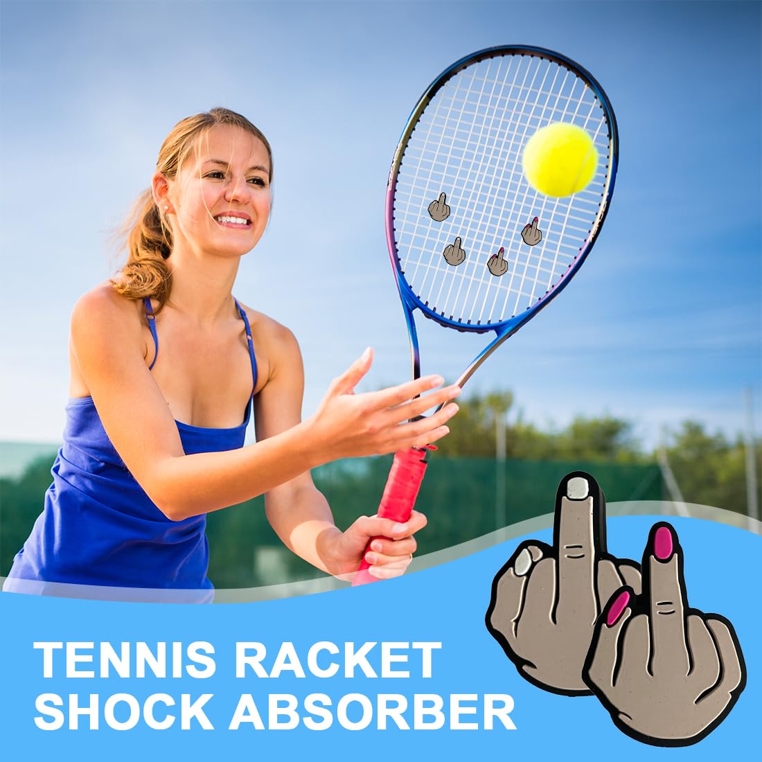 Smorzatore per racchetta da tennis unisex 2 pezzi
