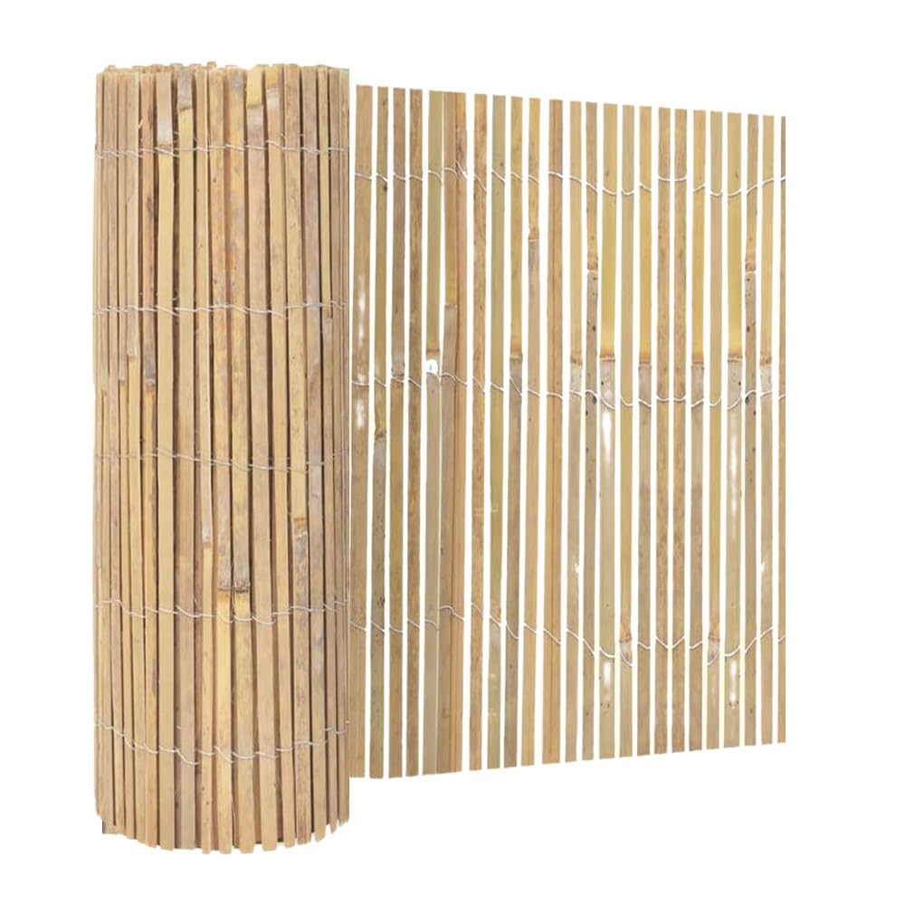 WILSONS DIRECT - Natural Split Bamboo Slat Fence - Rustic Garden Screening Roll for Privacy, Wind & Sun Protection - Decorative Trellis Panel for Outdoor Fencing & Backyard (1.8M Height x 4M Length)