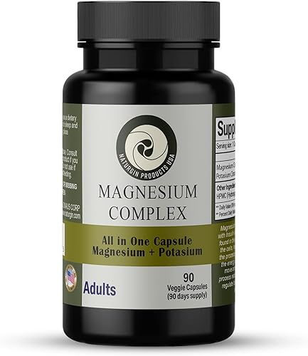 Miniatura 2 de Complejo de magnesio – Mejor absorción – Citrato de magnesio + citrato de potasio – Apoya el alivio del estrés – Mejor sueño, salud del corazón,